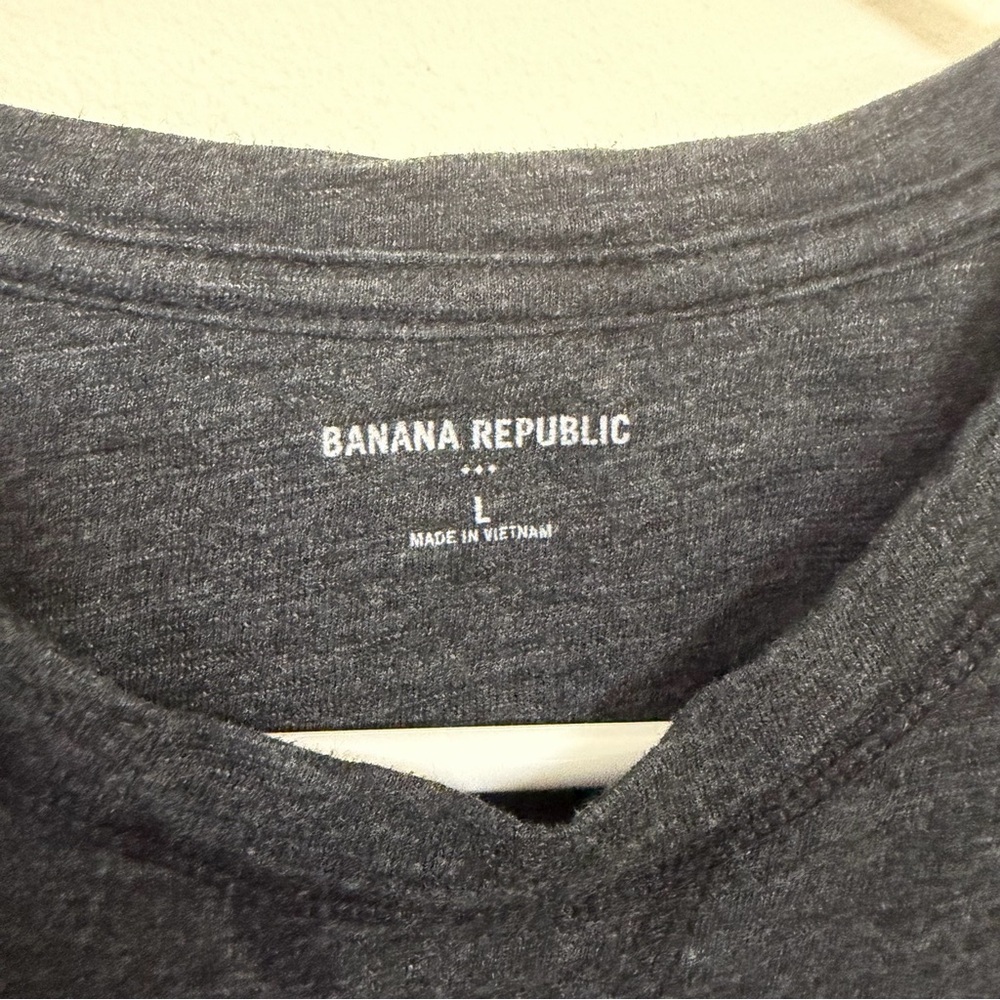 Banana Republic Charcoal Crewneck Top - Picture 3 of 4
